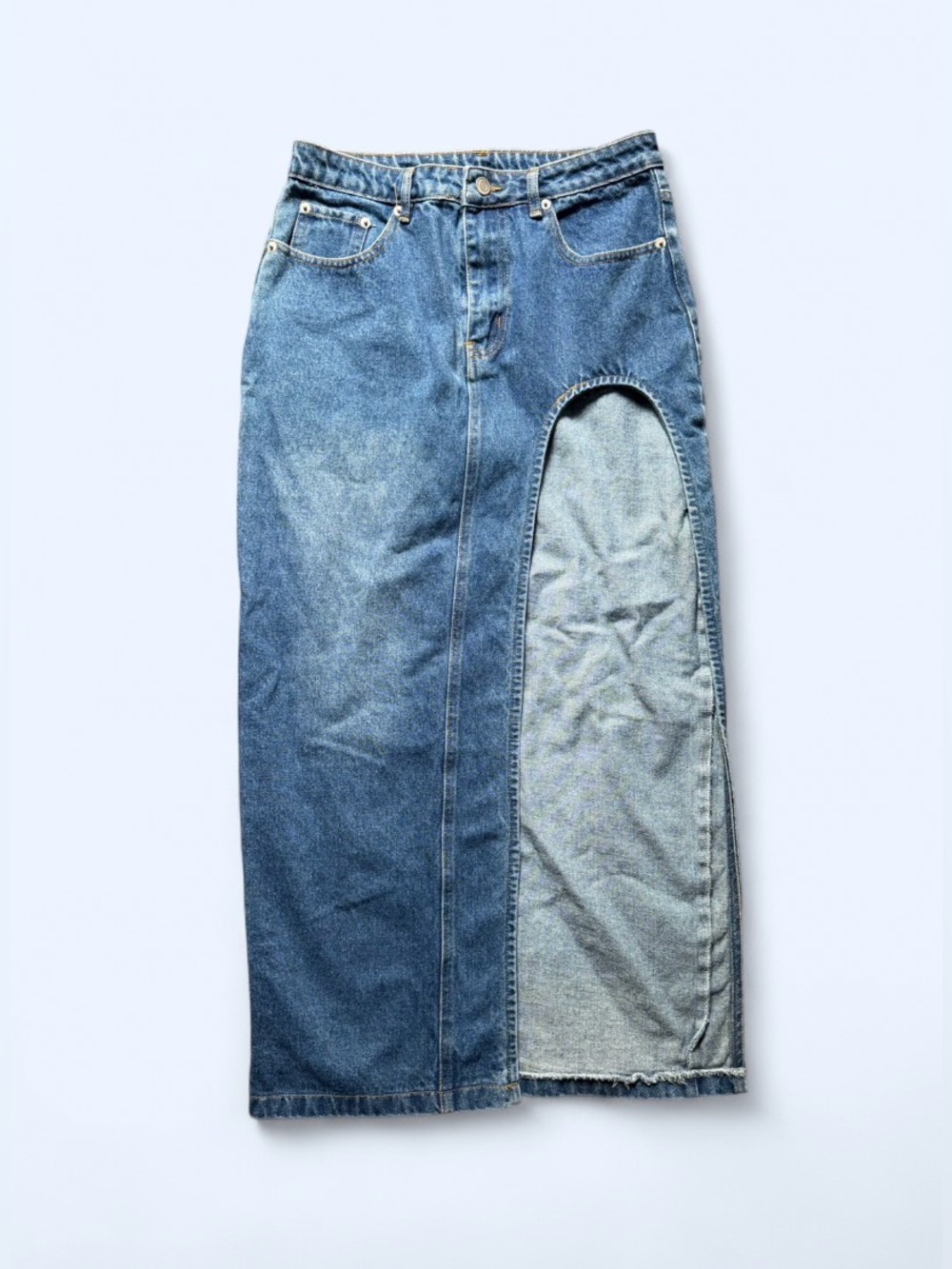 Denim Maxi Skirt